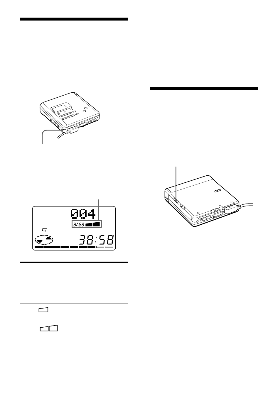 Intensificazione dei bassi (digital mega bass), Protezione dell’apparato uditivo (avls) | Sony MZ-R55 User Manual | Page 184 / 208