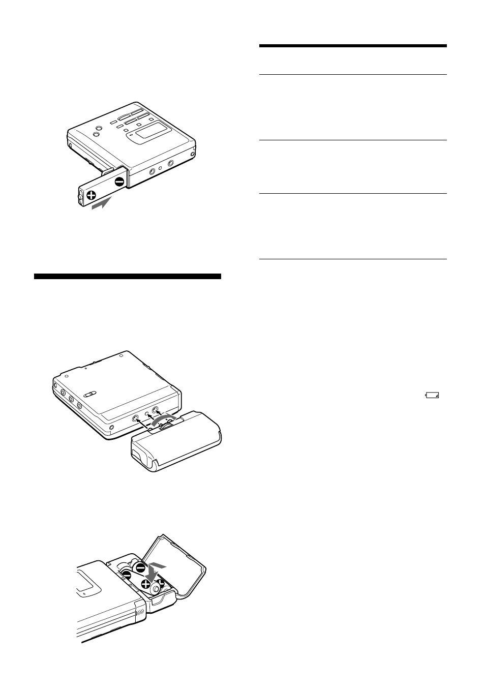 Uso di batterie a secco | Sony MZ-R55 User Manual | Page 194 / 208