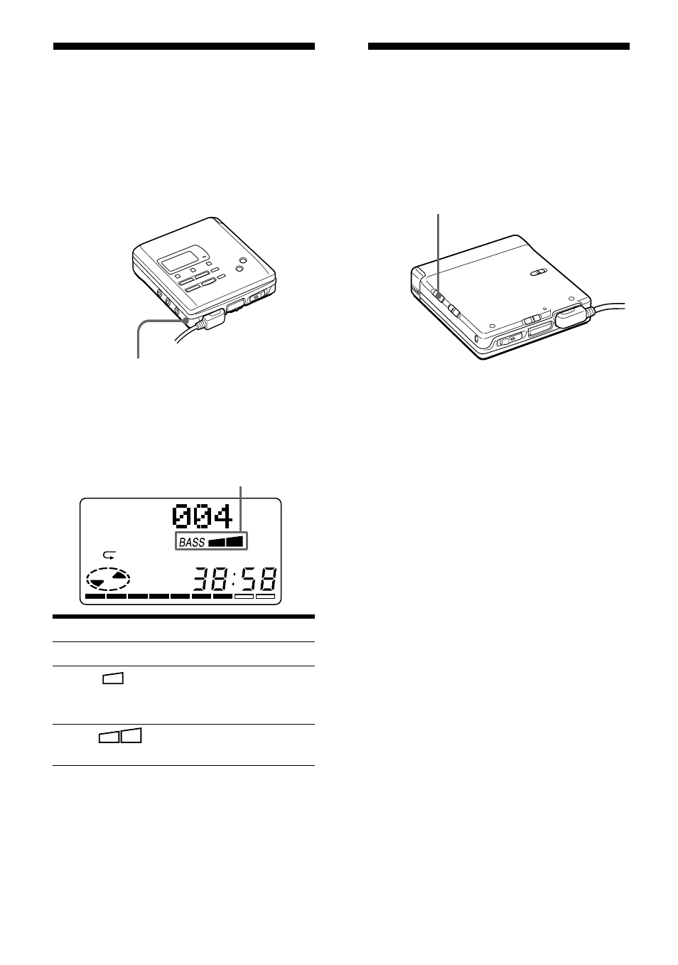 Intensification des graves (digital mega bass), Protection de votre ouïe (avls) | Sony MZ-R55 User Manual | Page 59 / 208