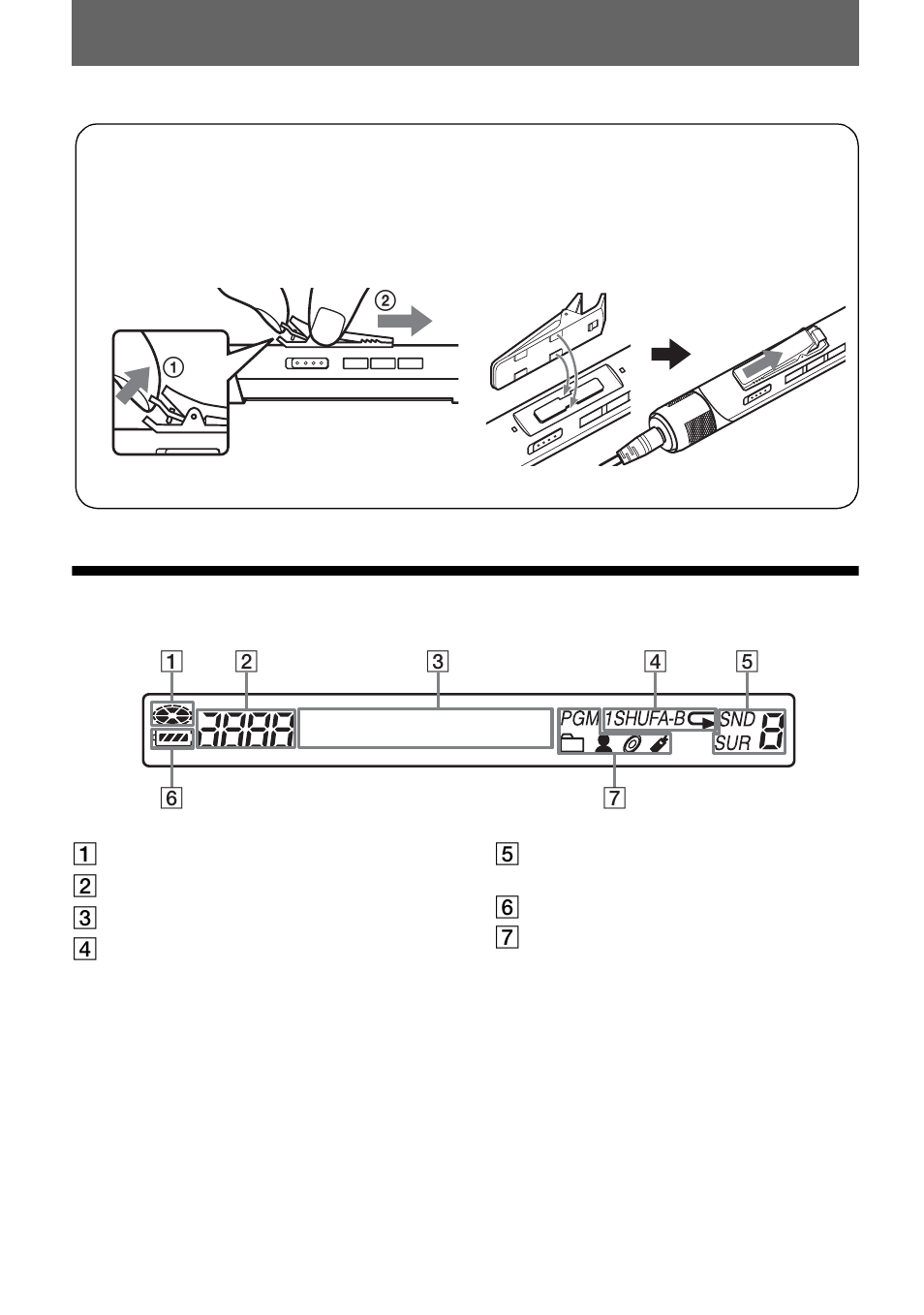 16 the display window of the remote control | Sony MZ-NH900 User Manual | Page 16 / 136