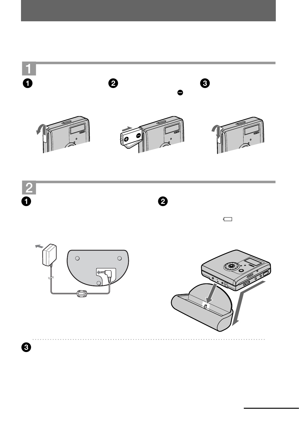 Getting started | Sony MZ-NH900 User Manual | Page 17 / 136