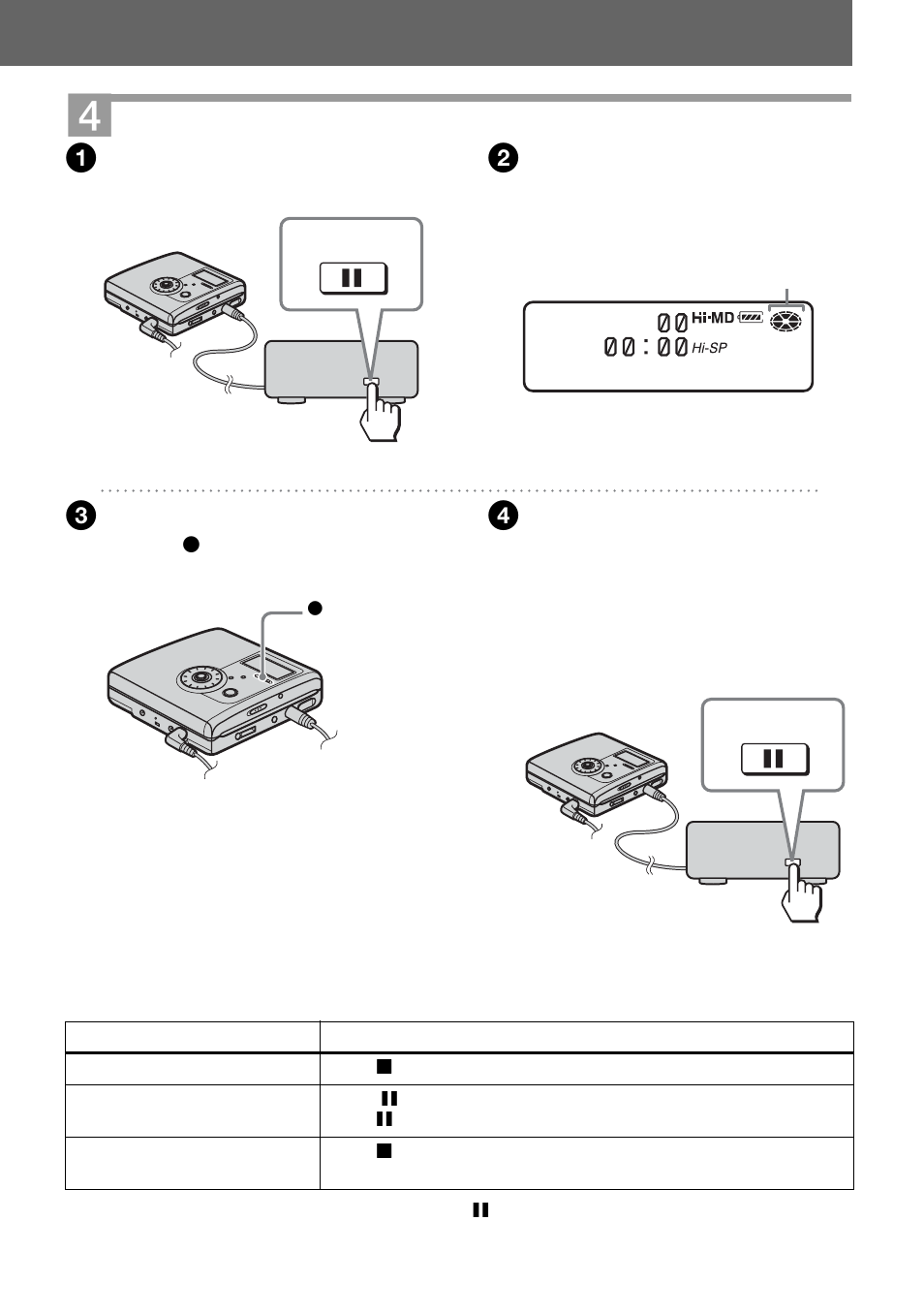 Record a disc | Sony MZ-NH900 User Manual | Page 23 / 136