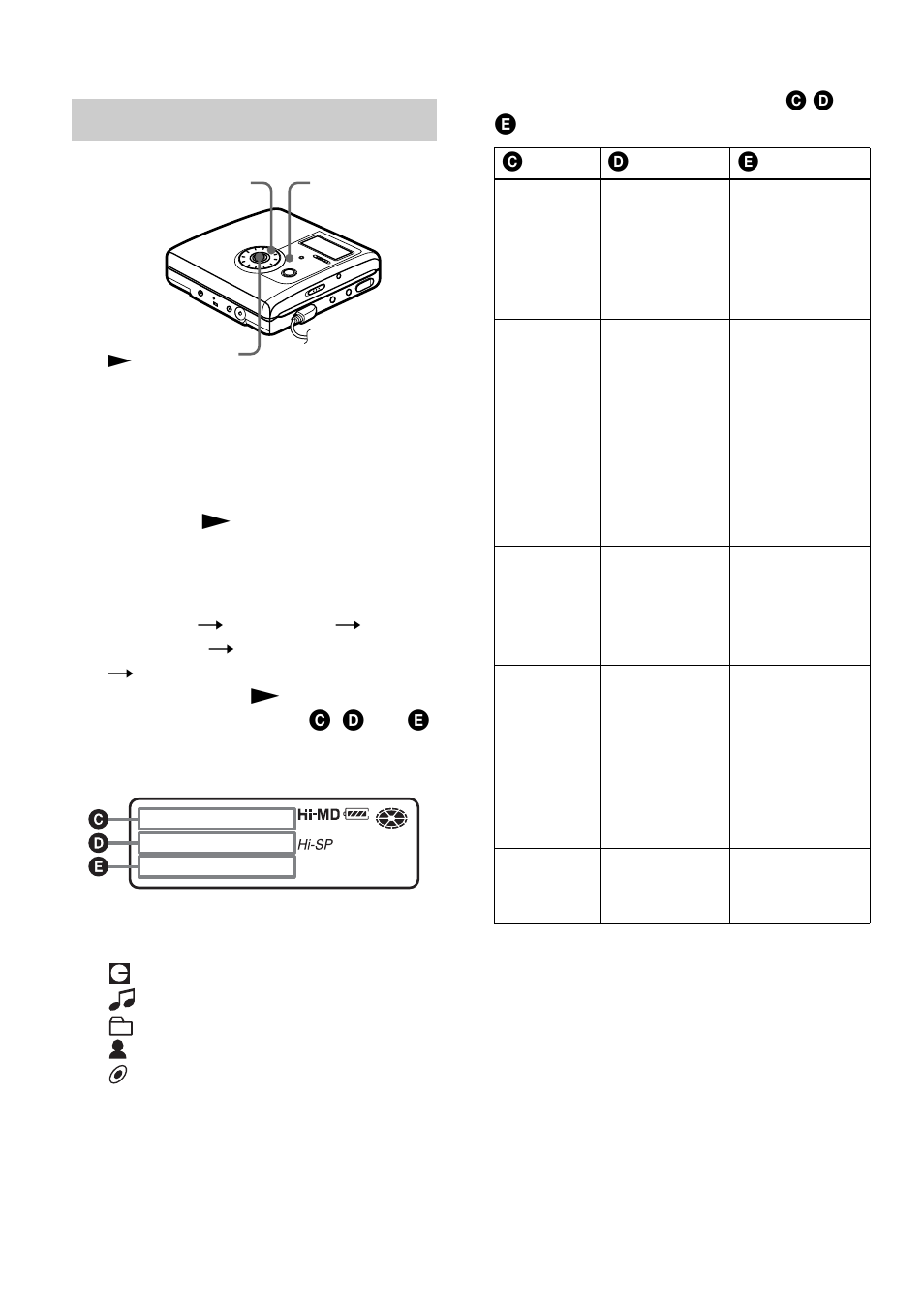 On the recorder | Sony MZ-NH900 User Manual | Page 34 / 136