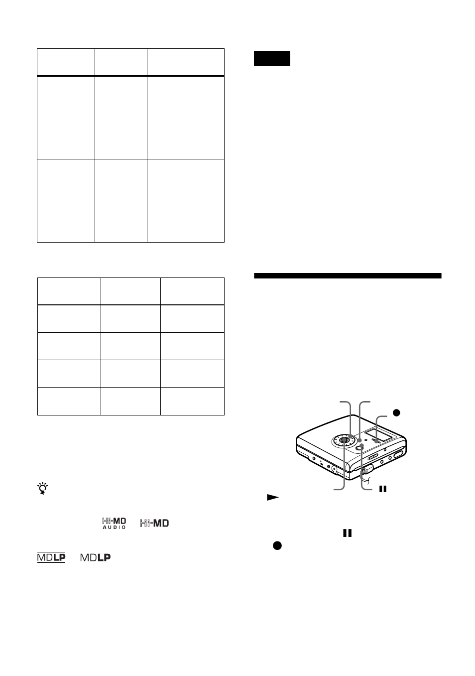 Adjusting the recording level manually | Sony MZ-NH900 User Manual | Page 38 / 136