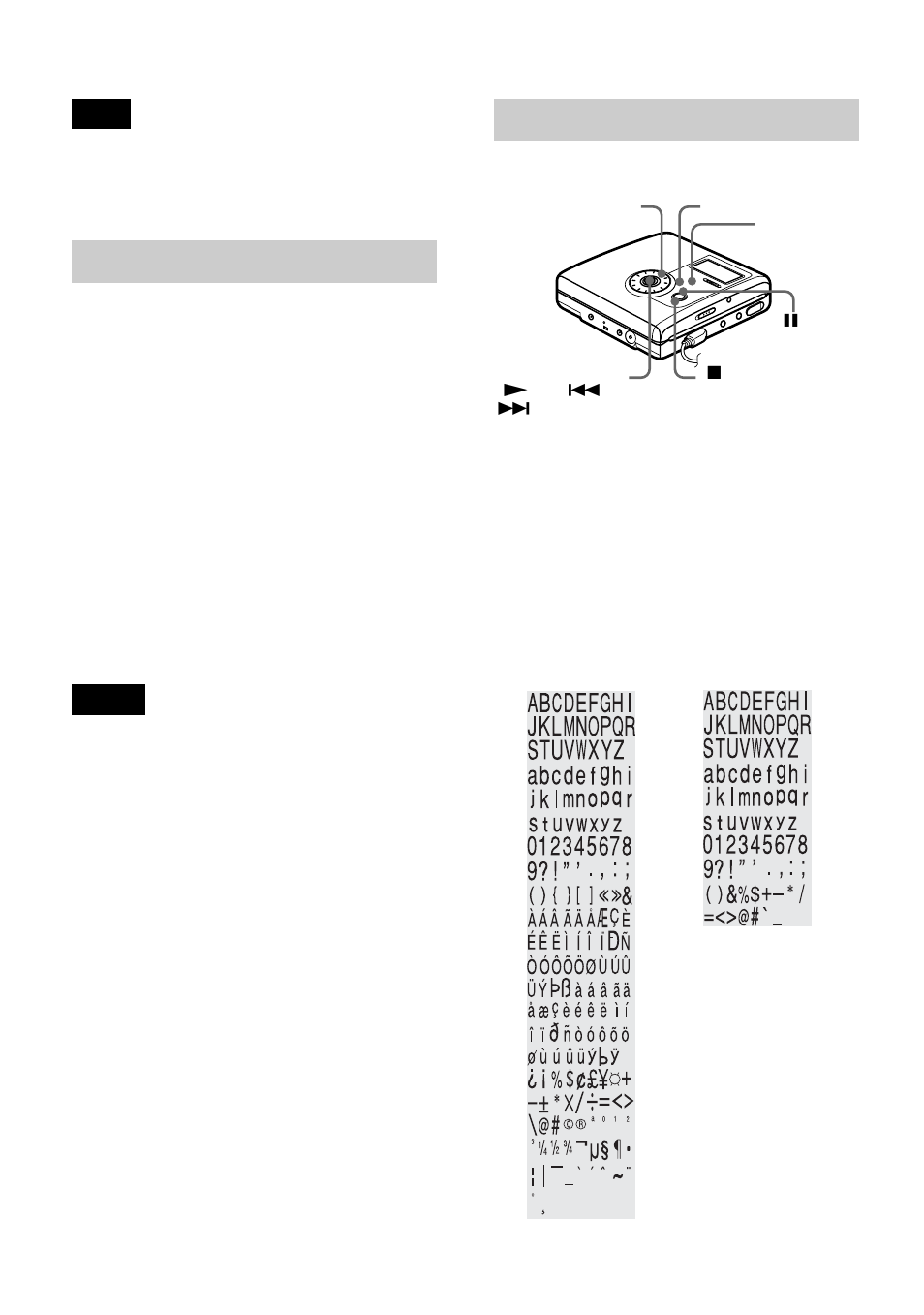 Re-labeling, On the recorder, Ge 60 | Sony MZ-NH900 User Manual | Page 60 / 136