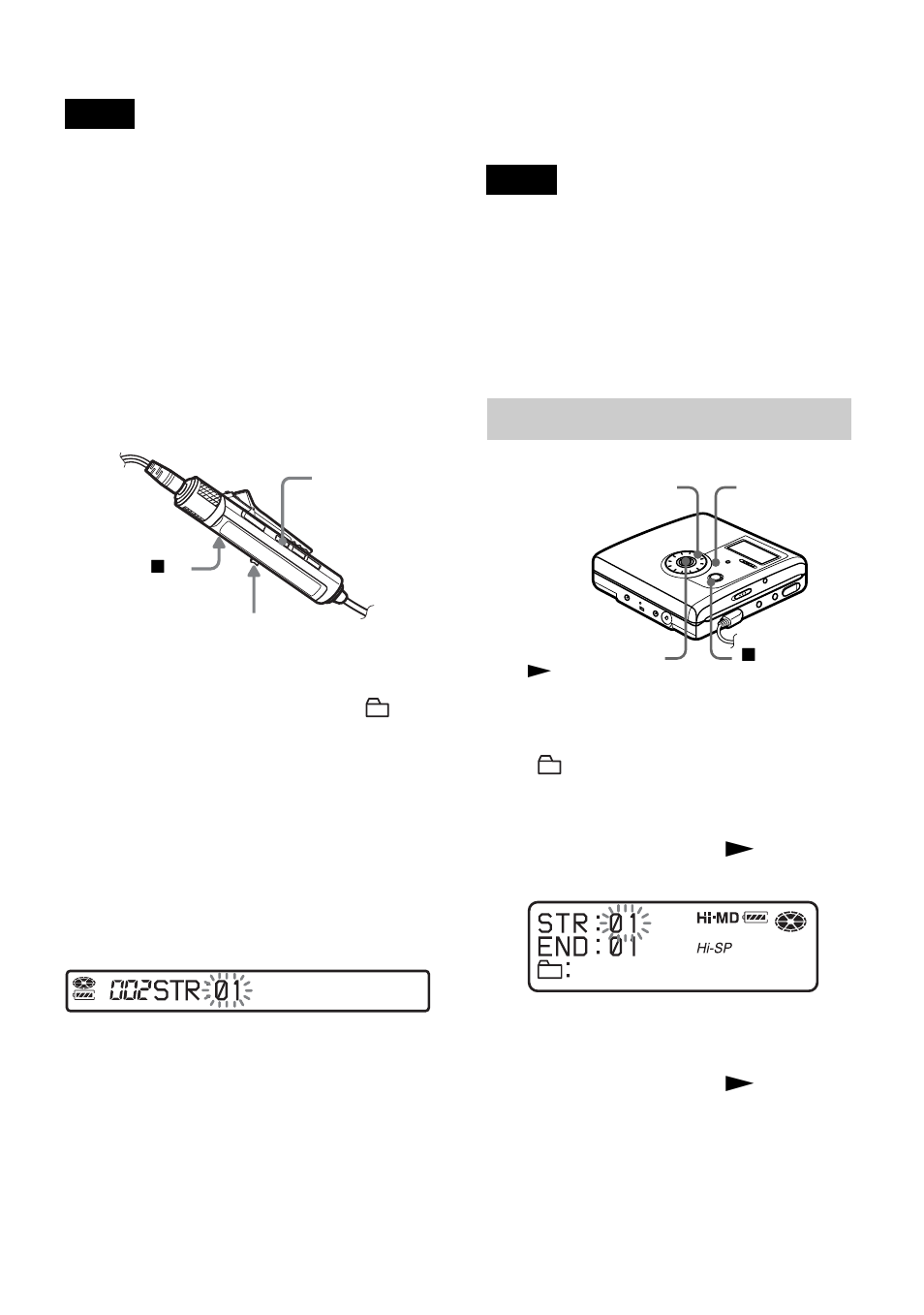 On the recorder | Sony MZ-NH900 User Manual | Page 63 / 136