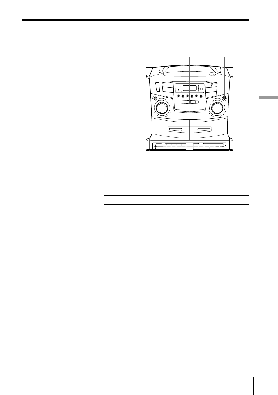 Selecting the audio emphasis | Sony CFD-ZW755 User Manual | Page 25 / 36