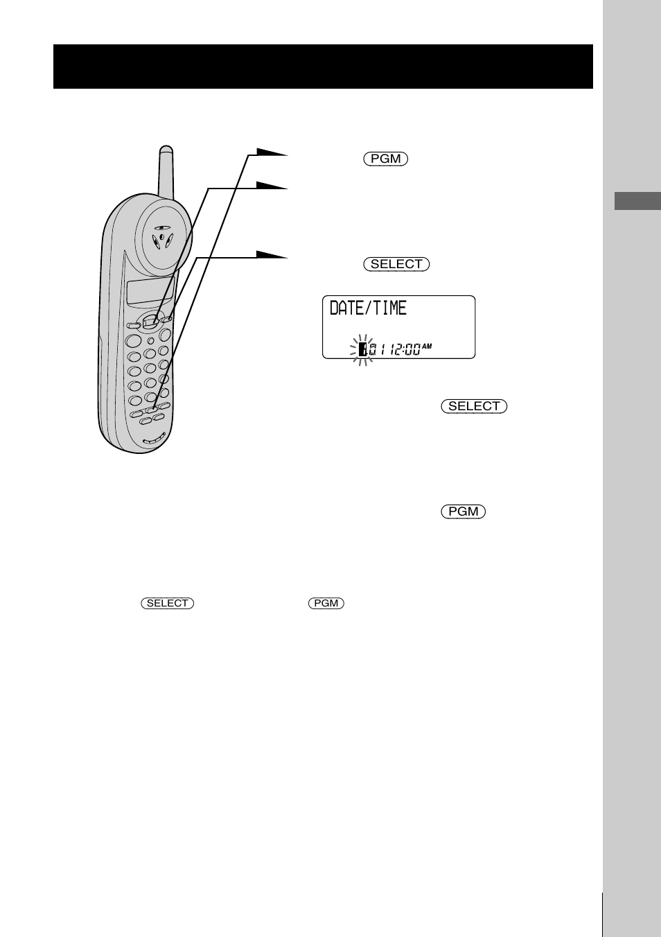 Set the date and time, Step 5: set the date and time, Step 5 | Sony spp-n1025 User Manual | Page 13 / 60