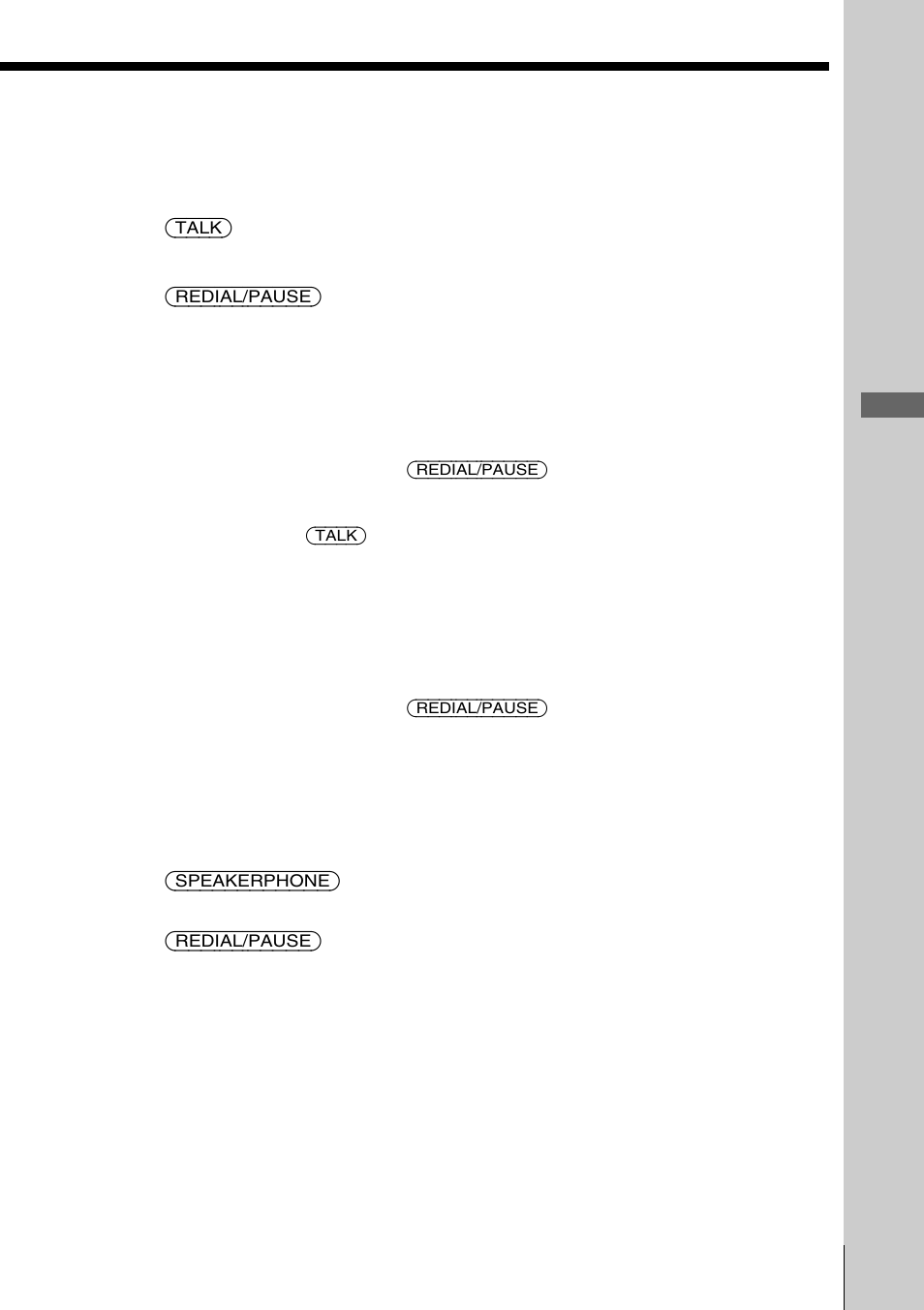 Redialing, Basics redialing | Sony spp-n1025 User Manual | Page 21 / 60