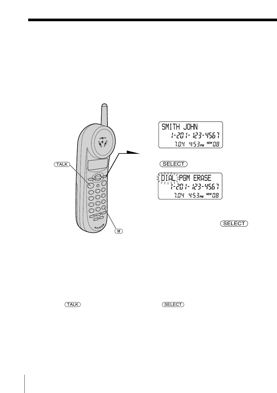 Using the caller id list, Calling back a number from the caller id list | Sony spp-n1025 User Manual | Page 42 / 60