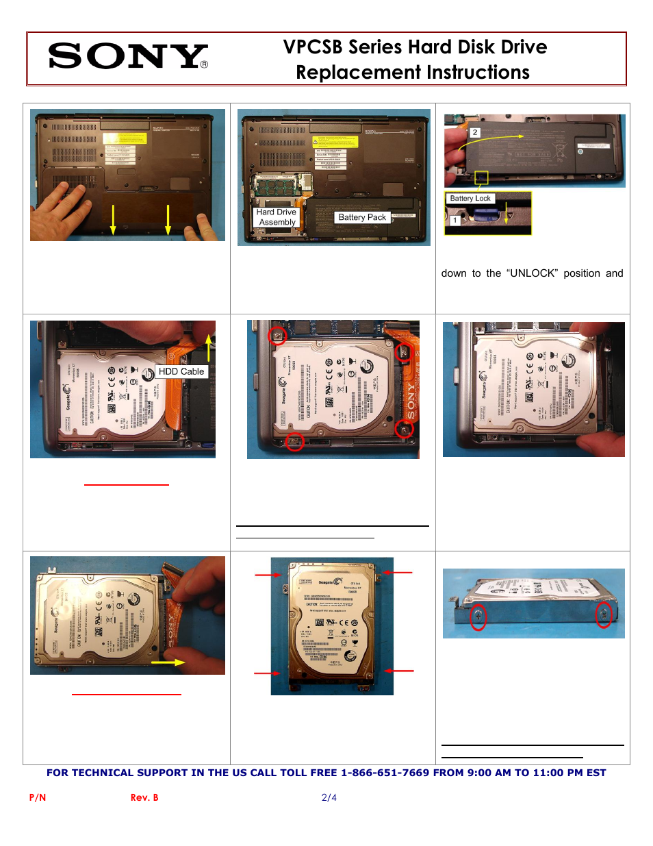 Sony VPCSB User Manual | Page 2 / 4