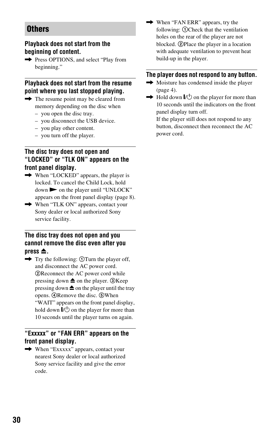 Others | Sony BDP-BX37 User Manual | Page 30 / 39