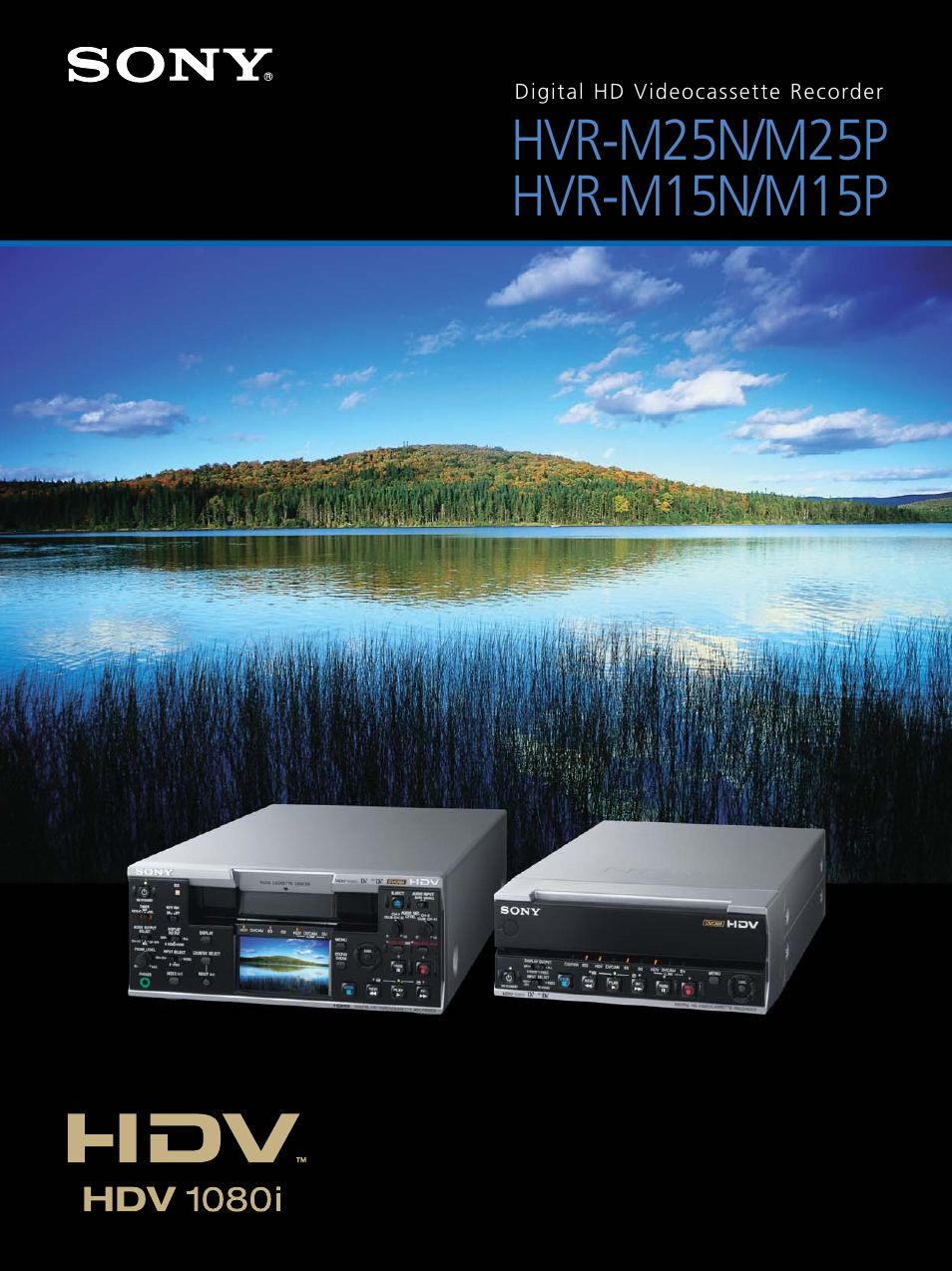 Sony HDV 1080I HVR-M15N/M15P User Manual | 8 pages