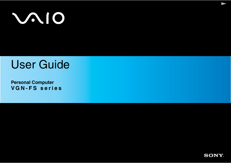 Sony VGN-FS Series User Manual | 150 pages