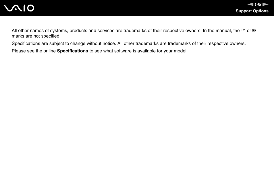 Sony VGN-FS Series User Manual | Page 149 / 150