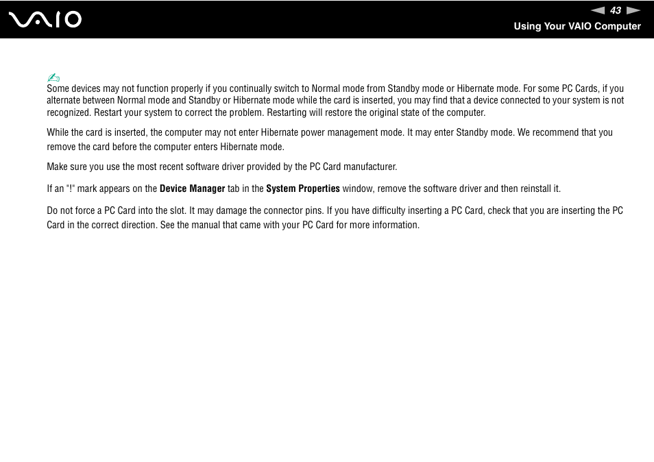 Sony VGN-FS Series User Manual | Page 43 / 150