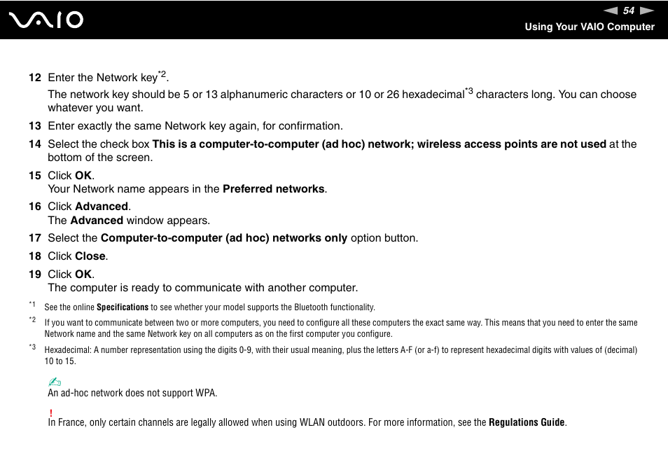 Sony VGN-FS Series User Manual | Page 54 / 150