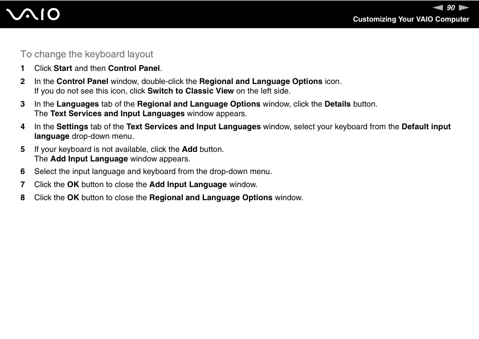 Sony VGN-FS Series User Manual | Page 90 / 150