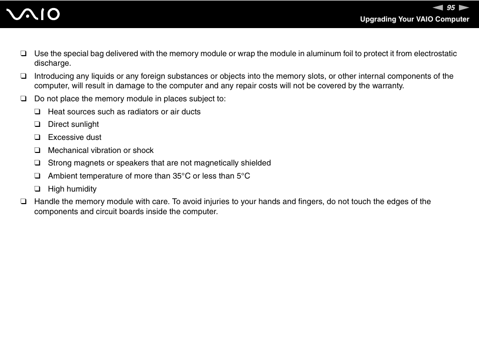 Sony VGN-FS Series User Manual | Page 95 / 150