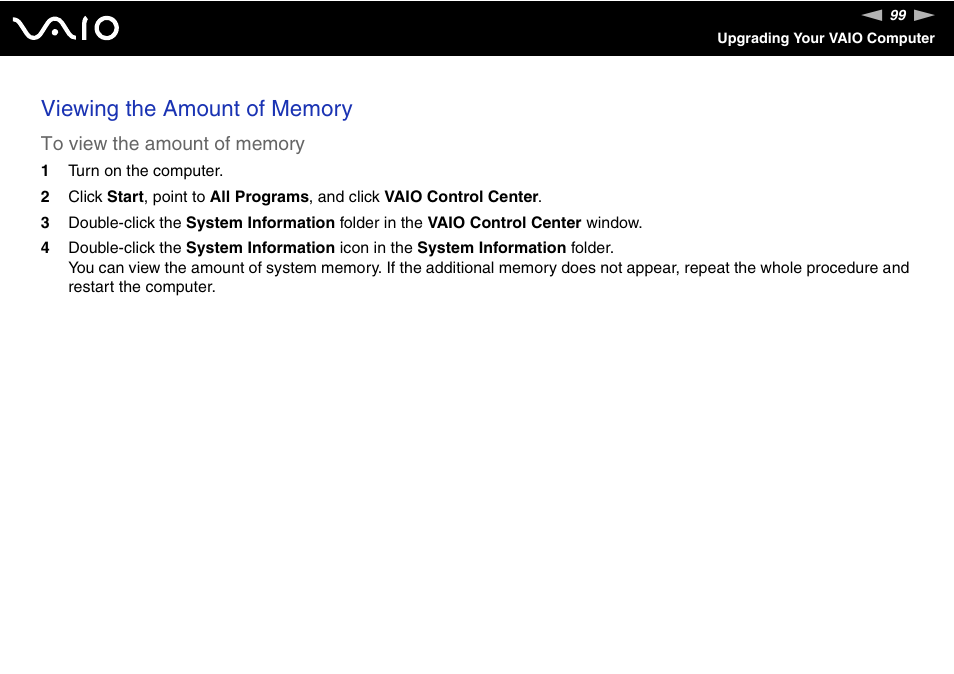 Sony VGN-FS Series User Manual | Page 99 / 150