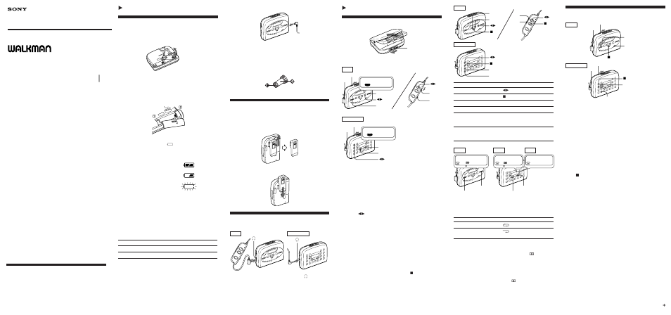 Sony Radio Cassette Player FX483 User Manual | 2 pages