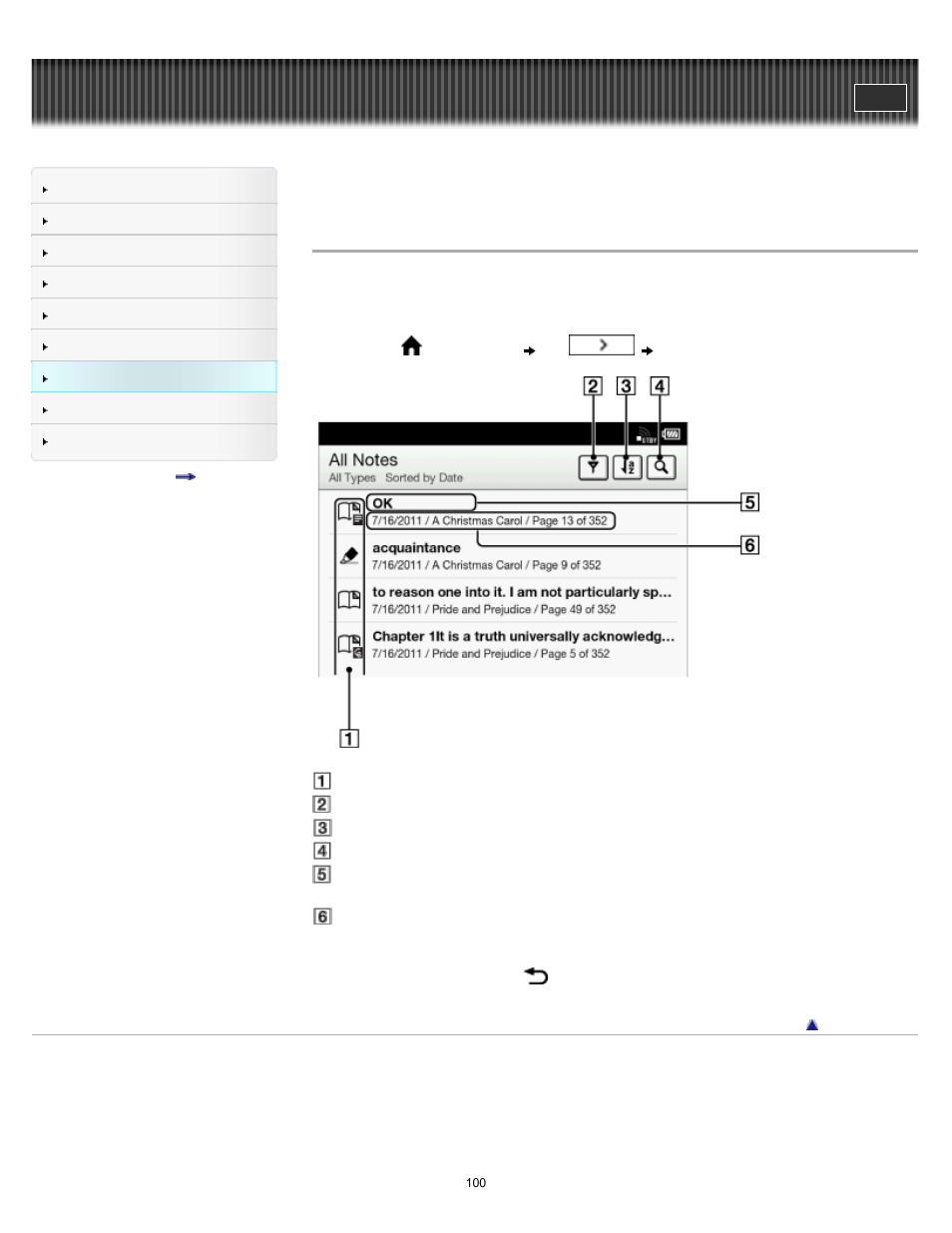 Sony PRS-T1 User Manual | Page 100 / 160