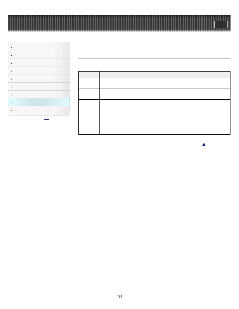 General settings | Sony PRS-T1 User Manual | Page 125 / 160