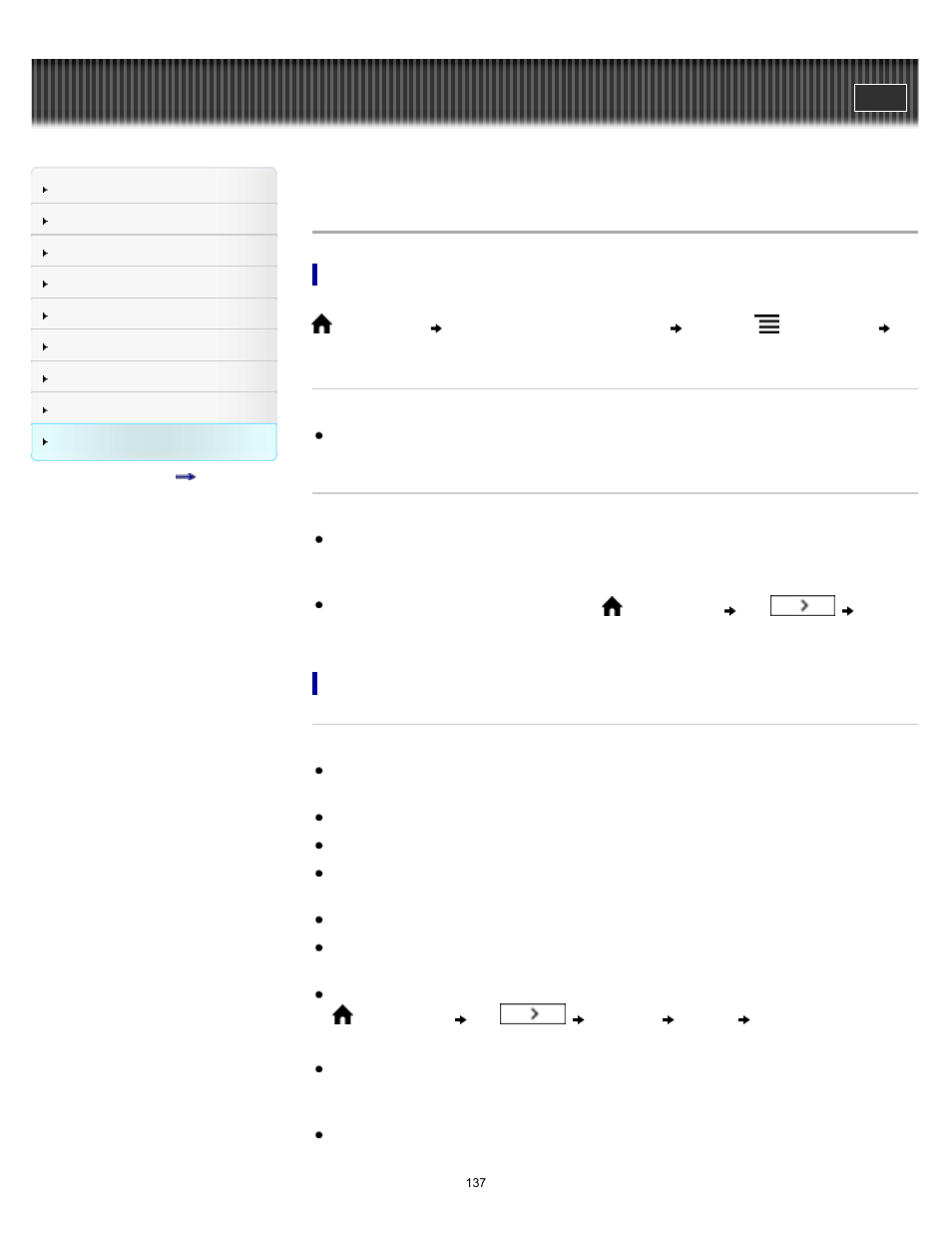 Wireless connectivity | Sony PRS-T1 User Manual | Page 137 / 160