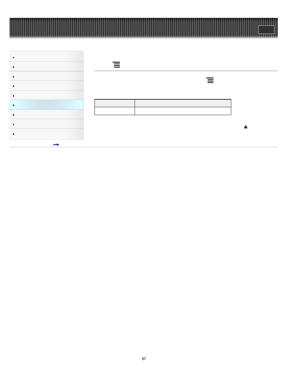 Using (menu) items | Sony PRS-T1 User Manual | Page 87 / 160