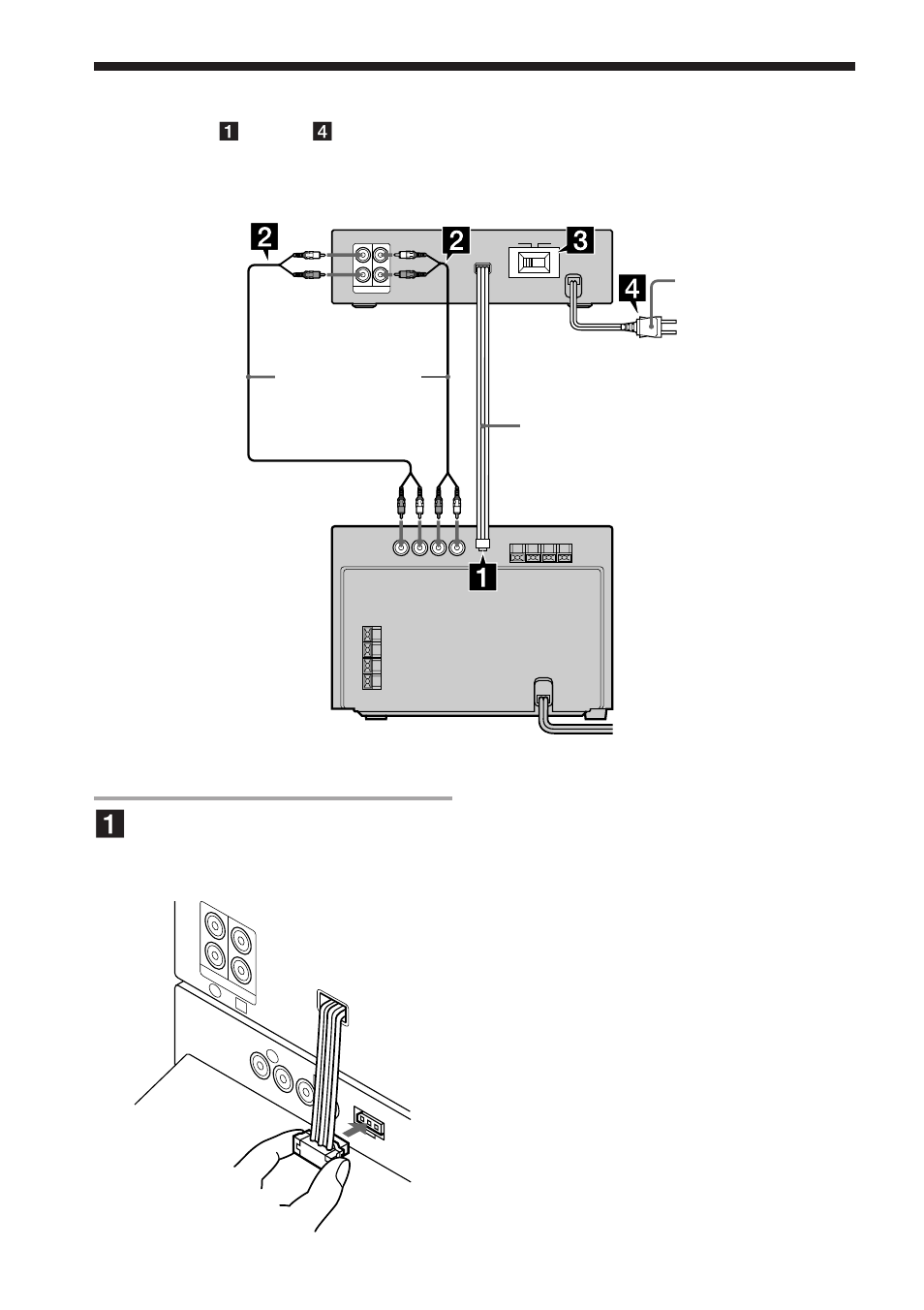 Hooking up the system | Sony TC-TX313 User Manual | Page 4 / 12