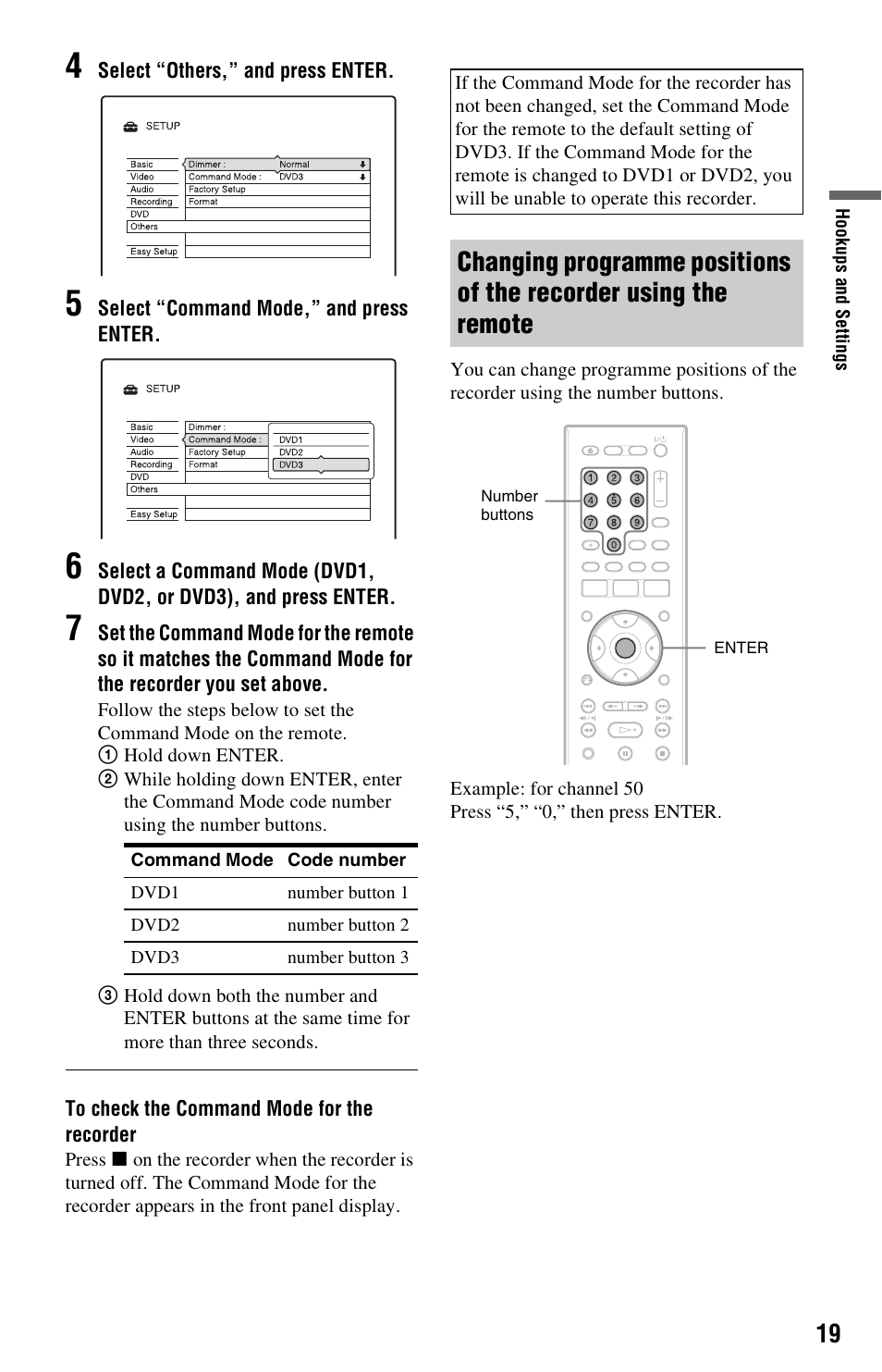 Sony VIDEO Plus RDR-HX720 User Manual | Page 19 / 116