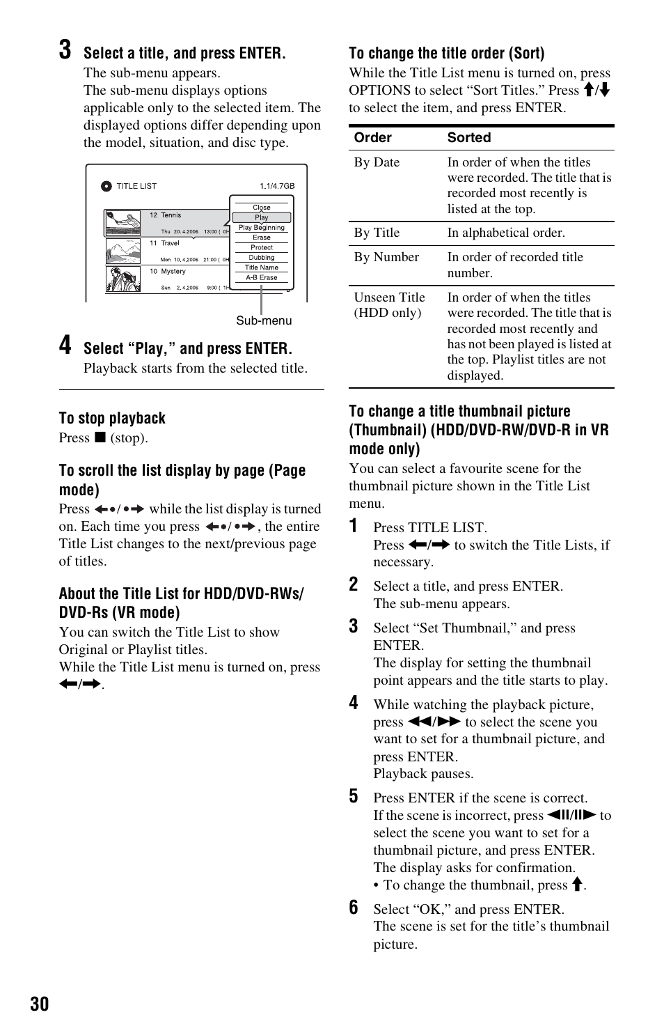 Sony VIDEO Plus RDR-HX720 User Manual | Page 30 / 116