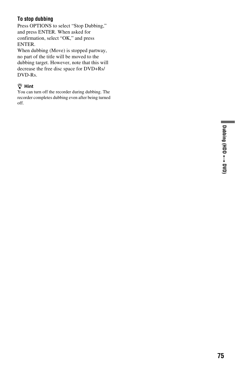 Sony VIDEO Plus RDR-HX720 User Manual | Page 75 / 116