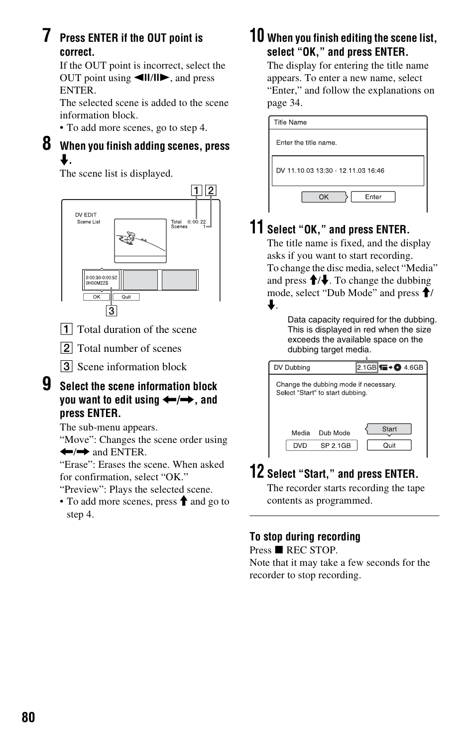 Sony VIDEO Plus RDR-HX720 User Manual | Page 80 / 116