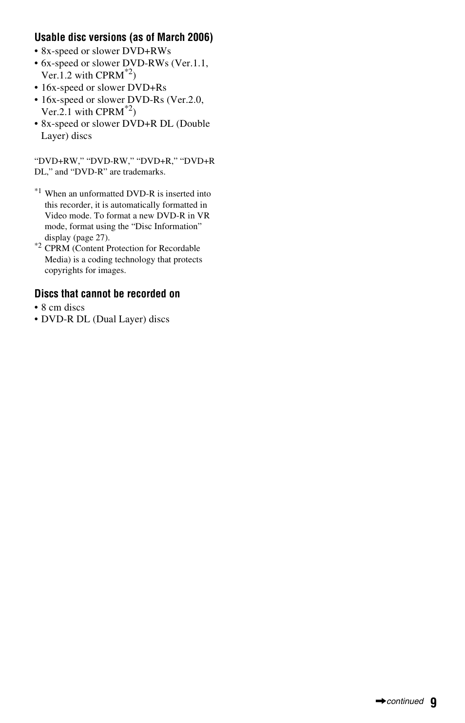 Sony VIDEO Plus RDR-HX720 User Manual | Page 9 / 116