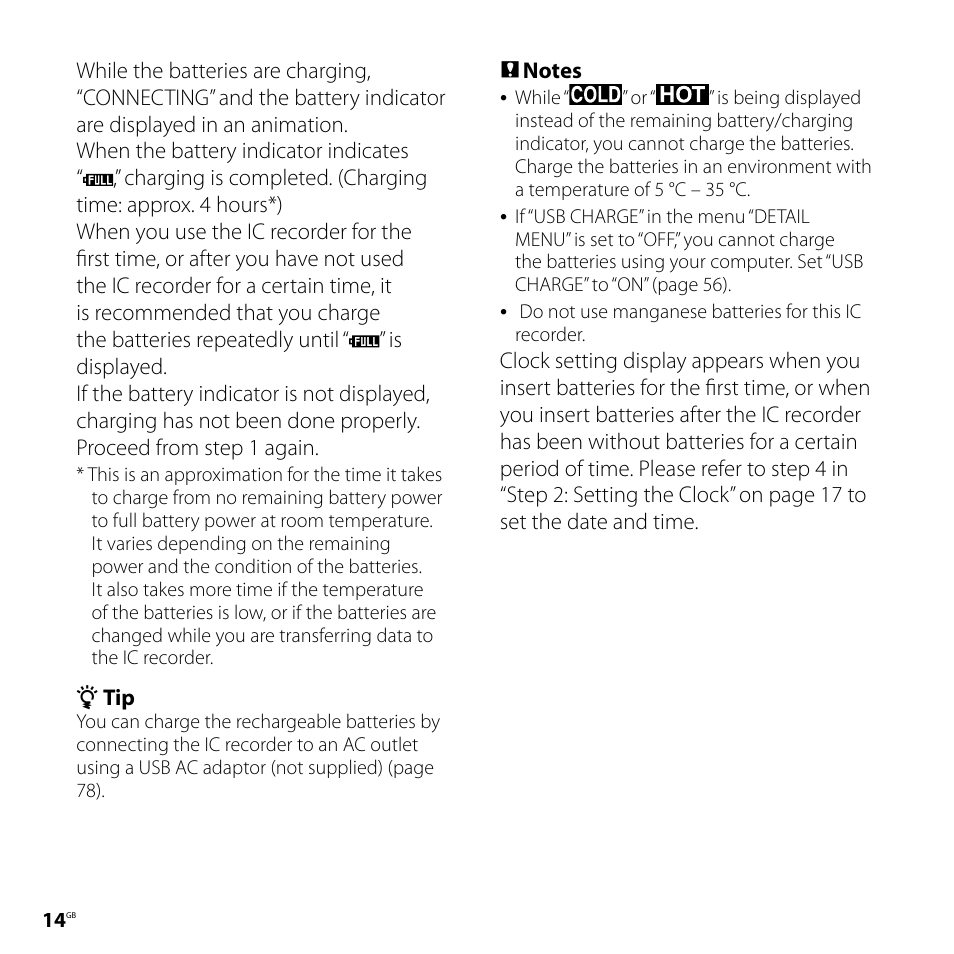 Sony ICD-SX57  EN User Manual | Page 14 / 84