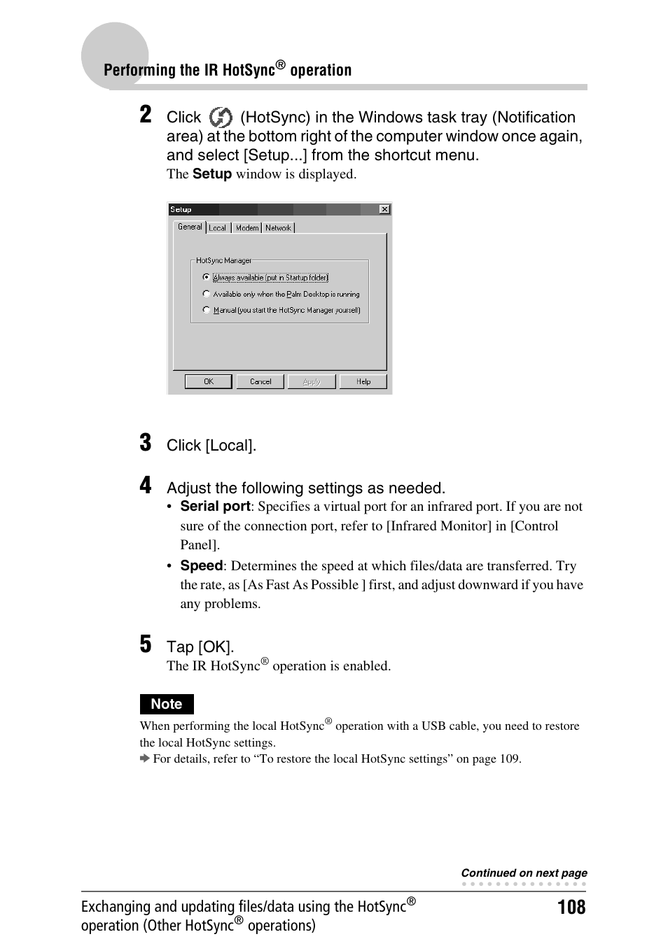 Sony CLIE PEG-TJ35 User Manual | Page 108 / 190