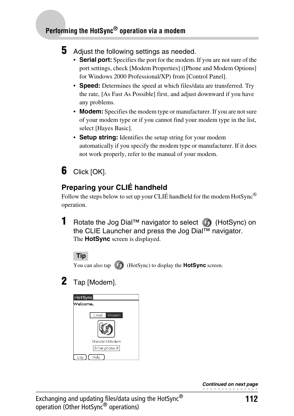 Sony CLIE PEG-TJ35 User Manual | Page 112 / 190