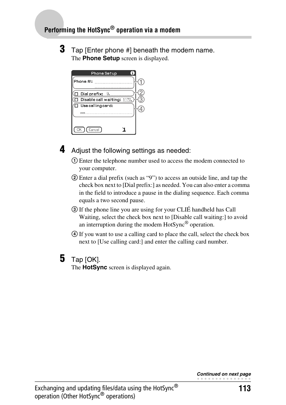 Sony CLIE PEG-TJ35 User Manual | Page 113 / 190