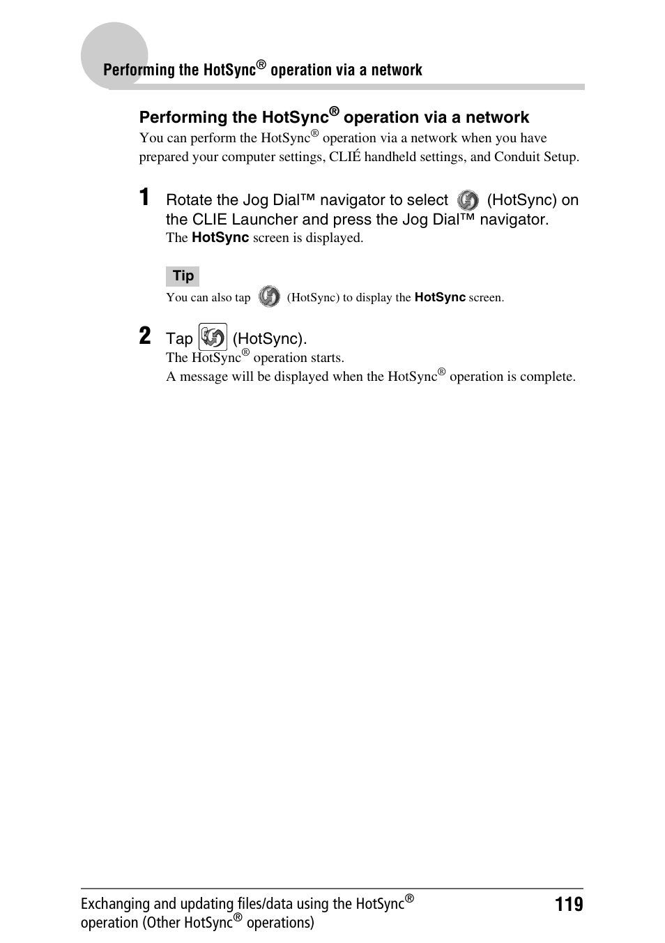 Sony CLIE PEG-TJ35 User Manual | Page 119 / 190