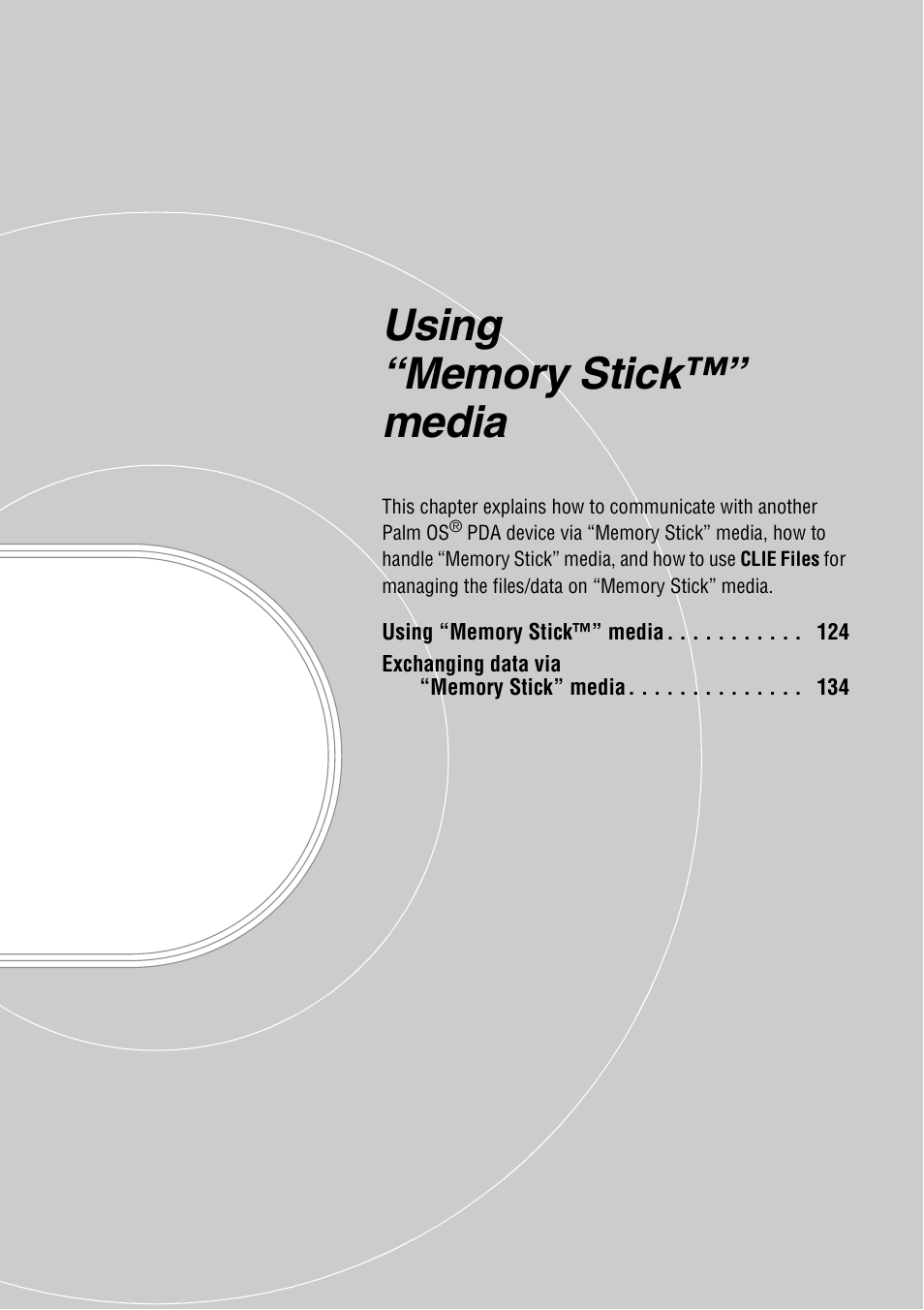 Using “memory stick™” media | Sony CLIE PEG-TJ35 User Manual | Page 123 / 190