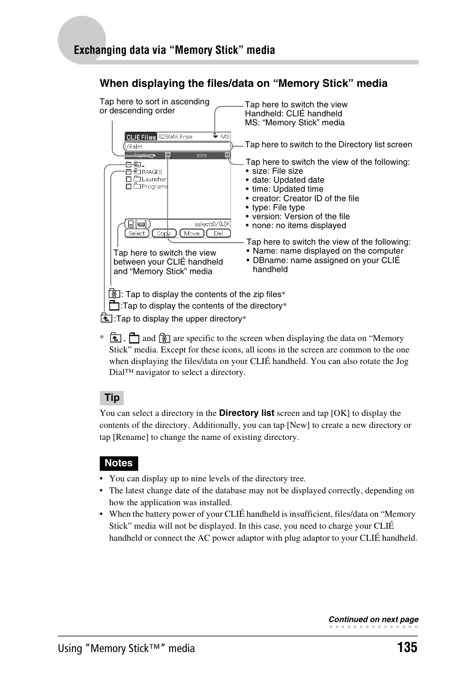 Sony CLIE PEG-TJ35 User Manual | Page 135 / 190