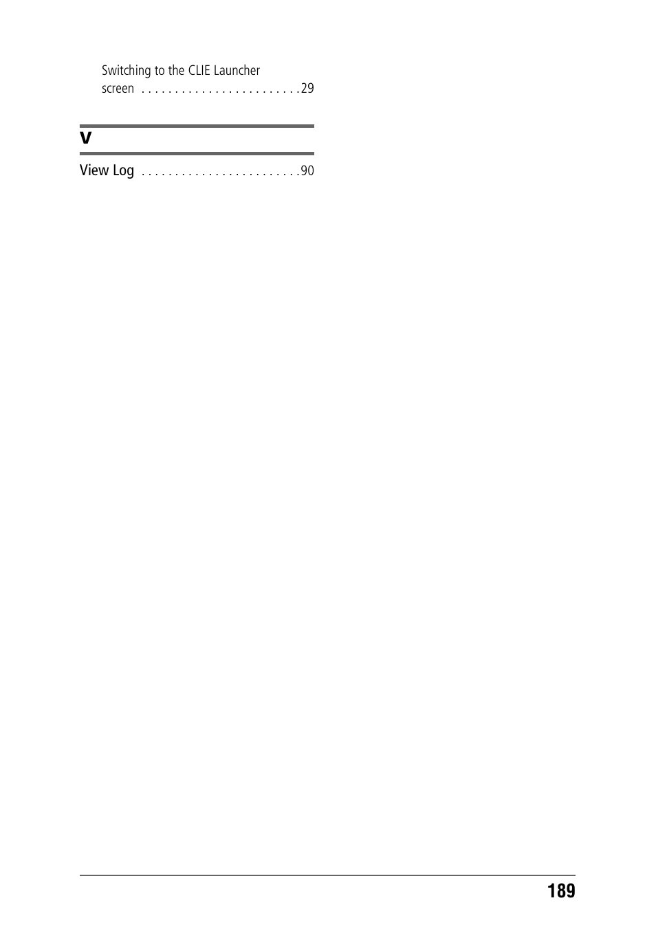 Sony CLIE PEG-TJ35 User Manual | Page 189 / 190