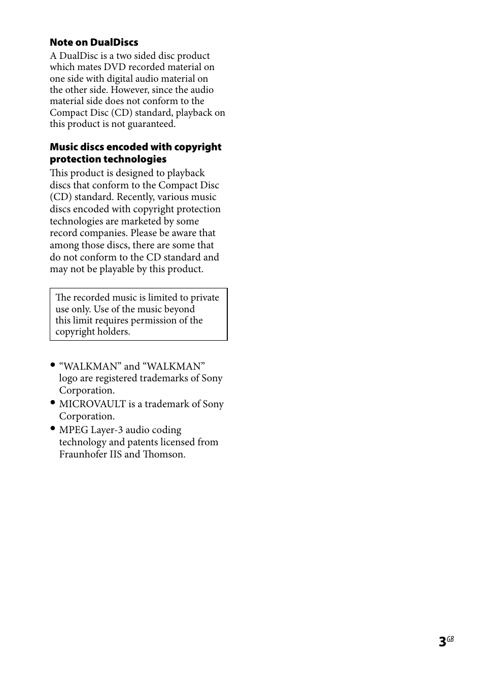 Sony CMT-BX3R User Manual | Page 3 / 32