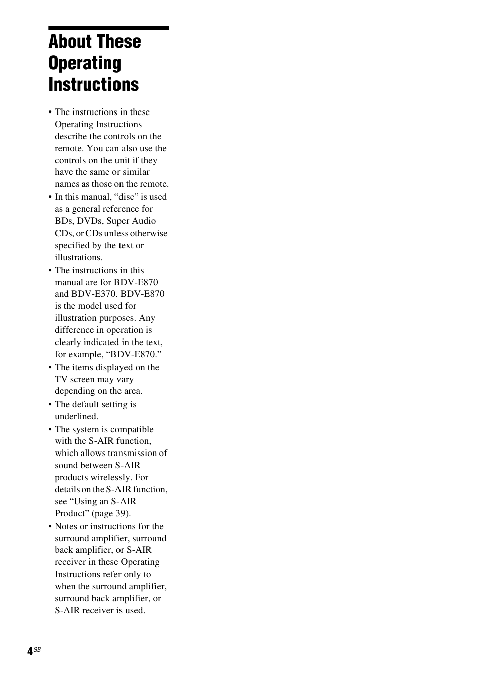 About these operating instructions | Sony 4-178-247-11(1) User Manual | Page 4 / 76