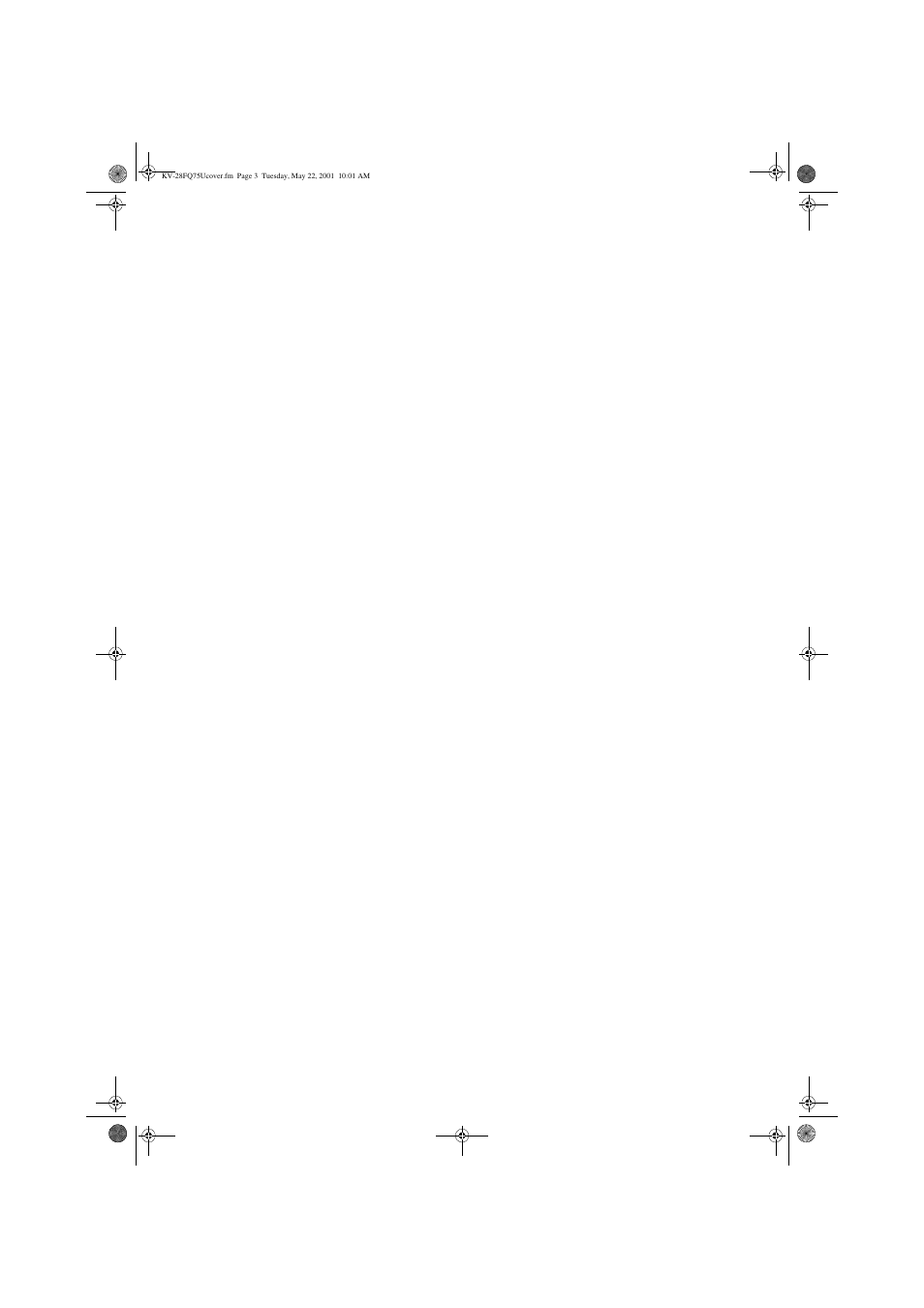 Sony FD Trinitron KV-32FQ75 U User Manual | Page 30 / 30