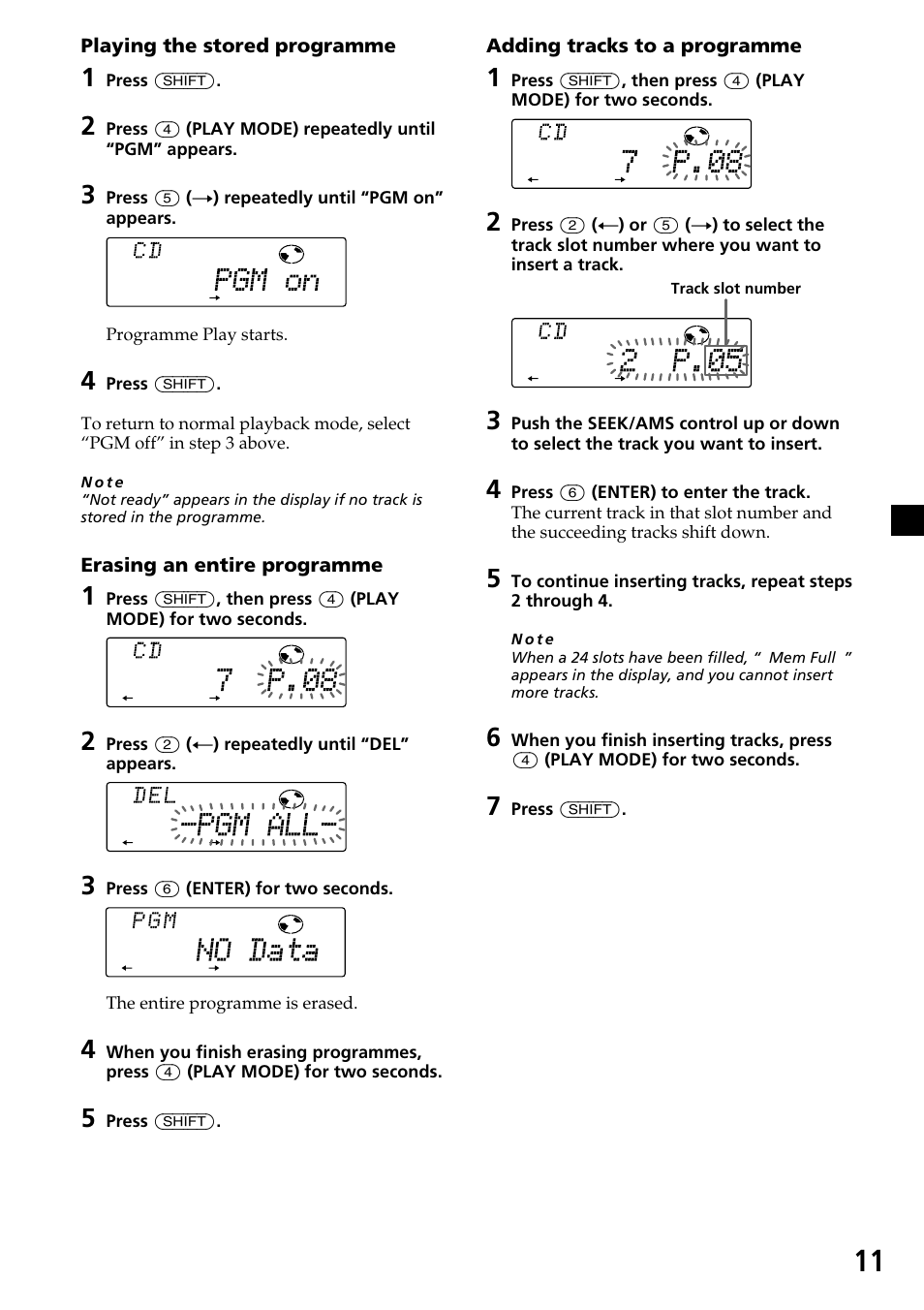 Sony CDX-C7850R User Manual | Page 11 / 144
