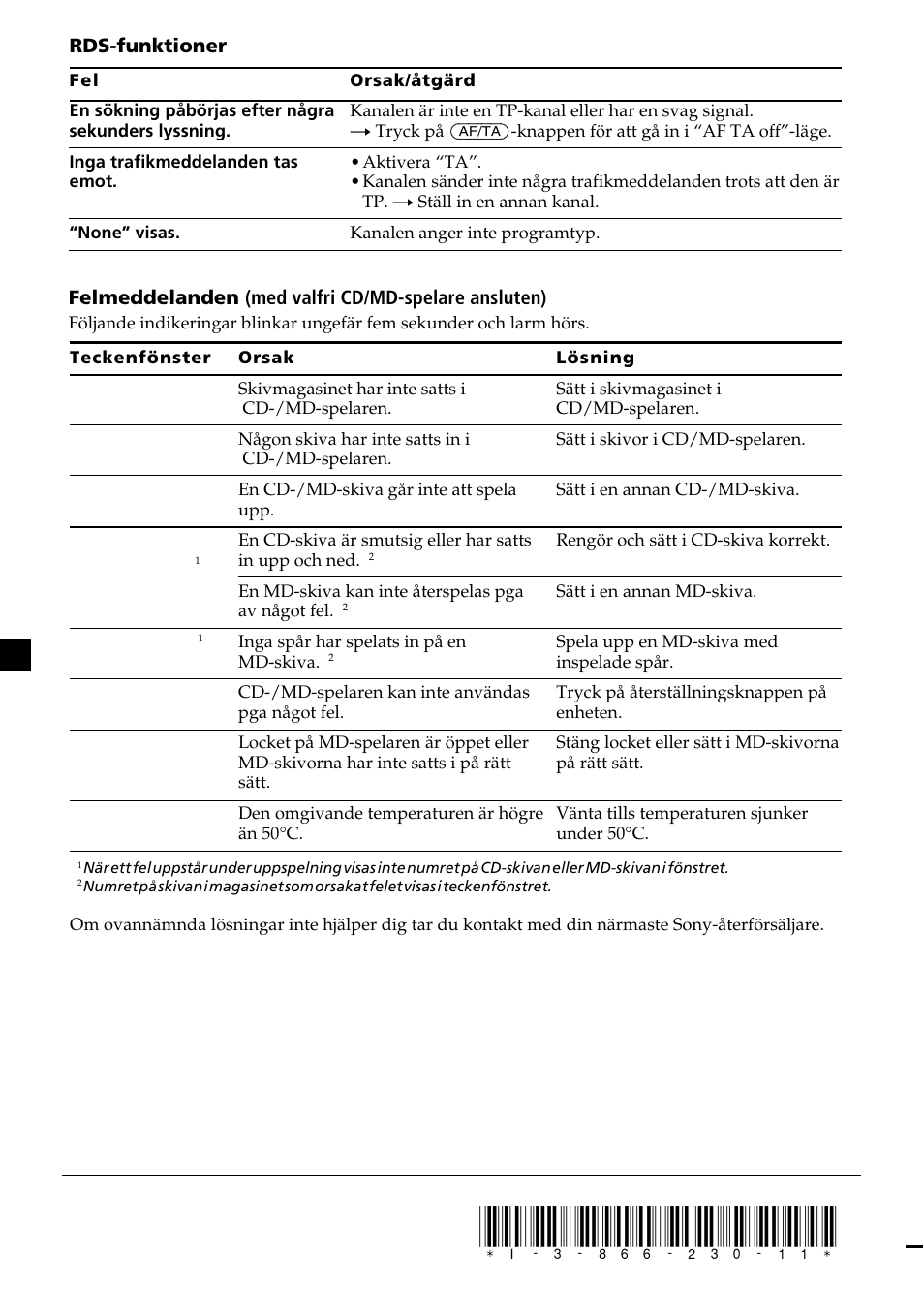 Sony CDX-C7850R User Manual | Page 144 / 144