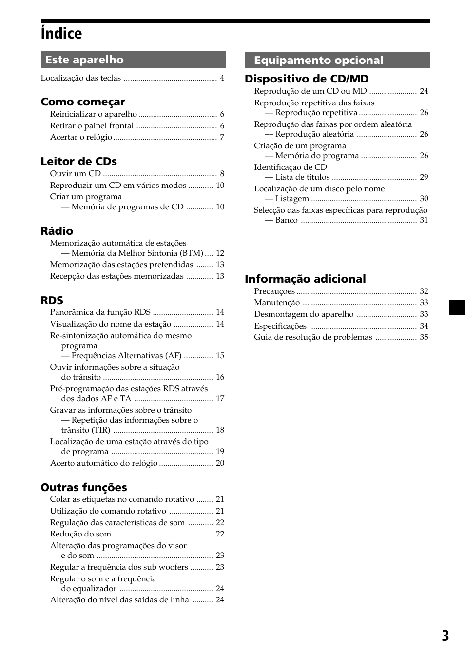 Índice | Sony CDX-C7850R User Manual | Page 75 / 144