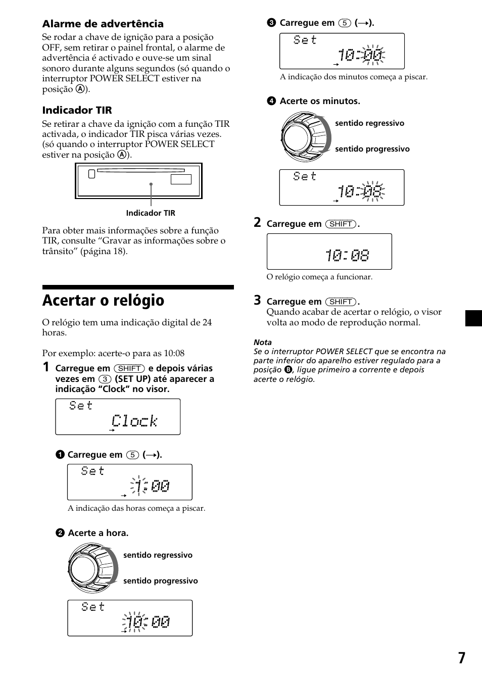 Acertar o relógio | Sony CDX-C7850R User Manual | Page 79 / 144
